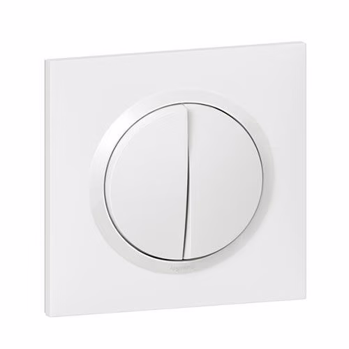 LEGRAND Dooxie Interrupteur double va et vient blanc complet